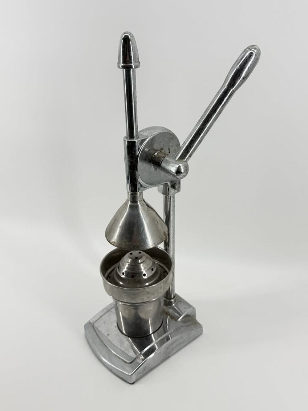 Vintage Chrome Citrus Juicer